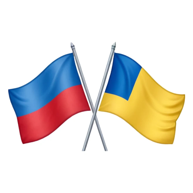 poland ukraine flag sticker