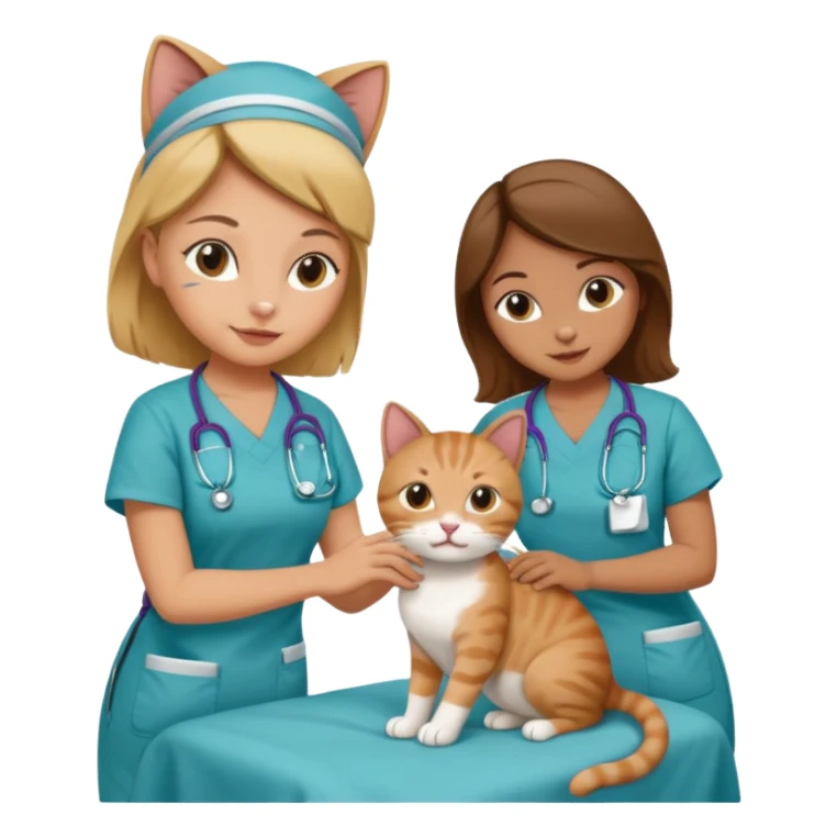 Cat hospital nurses sticker