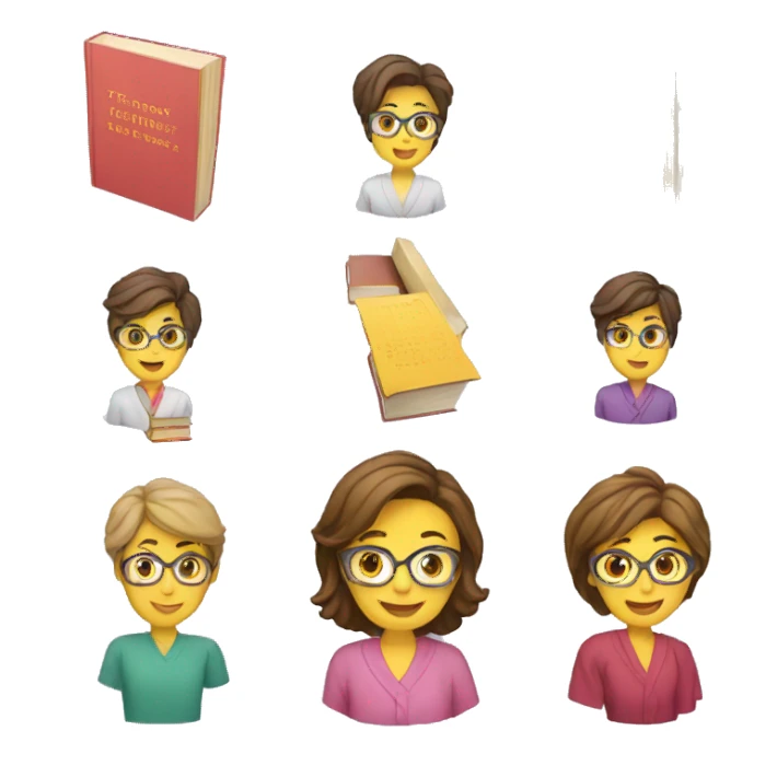 teachers' seminar with books sticker