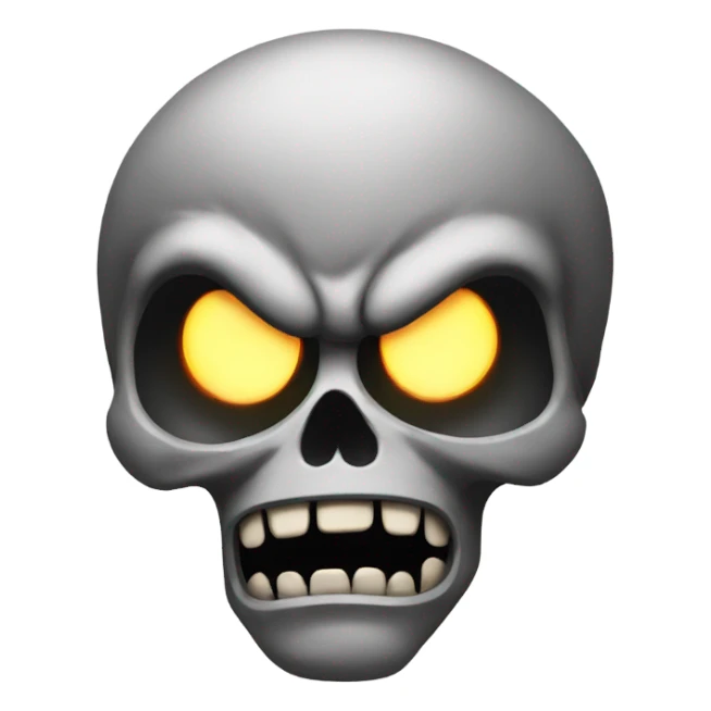 Angry skull sticker