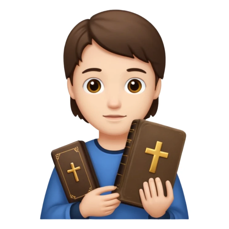 Me holding a bible  sticker