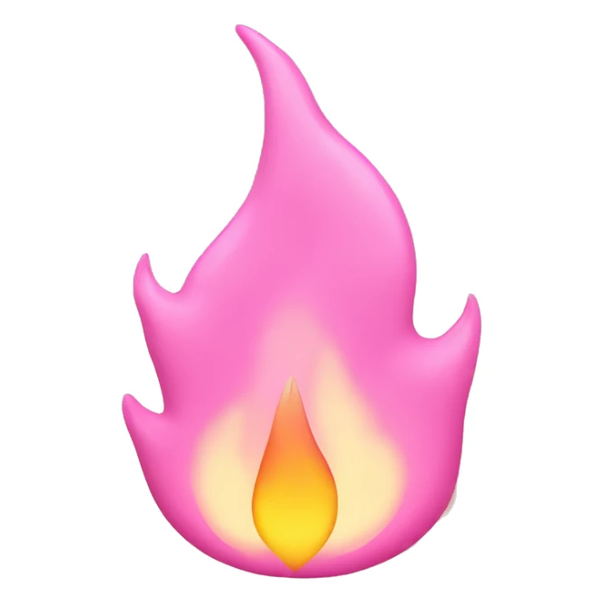 Flame-in-pink-pastel-shade  sticker