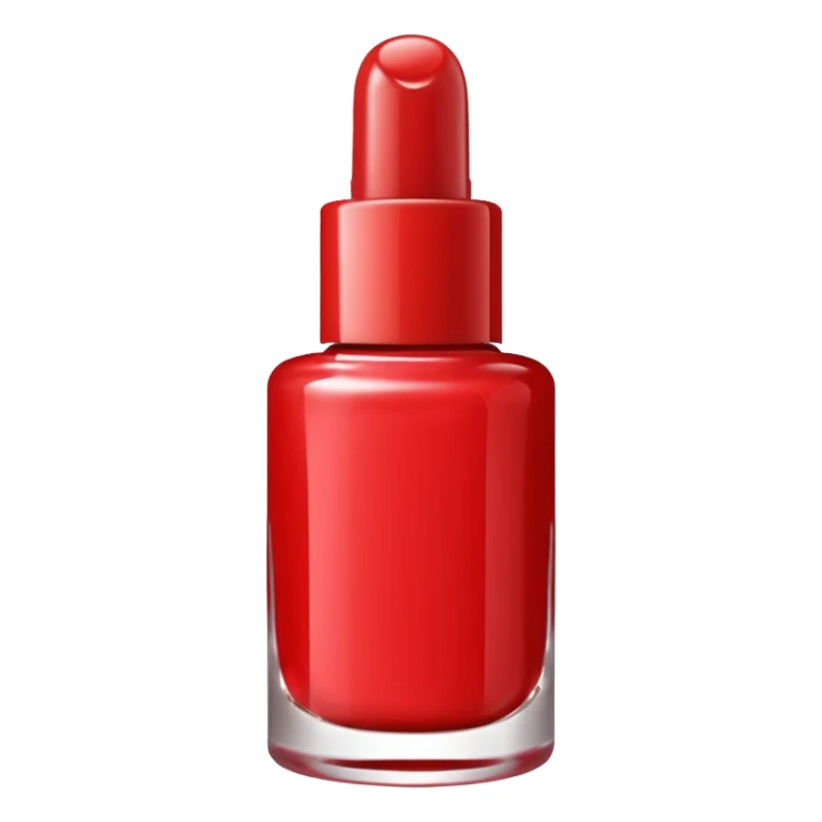 red nail polish bottle sticker