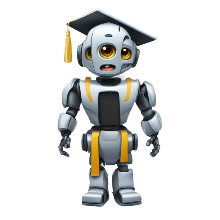 graduating high school robo sticker