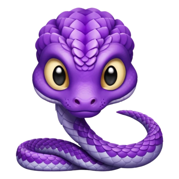A very Sorry little purple cute viper sticker