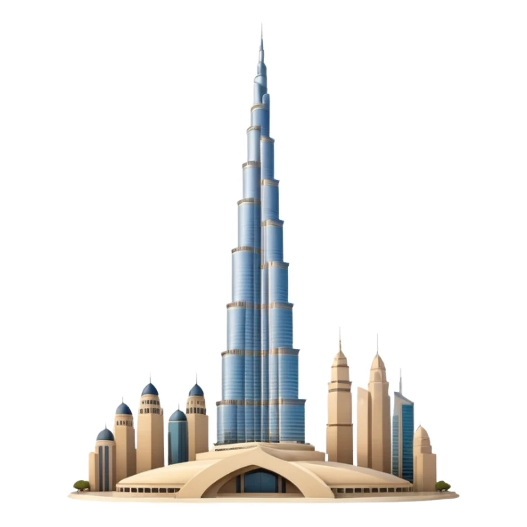 light beige bursh khalifa sticker