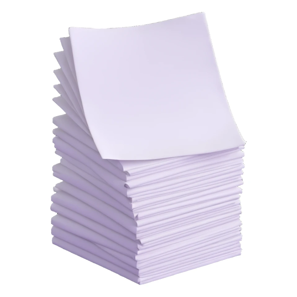 stack of paper sheets sticker