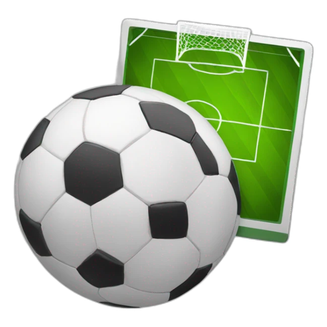 iPhone and soccer ball sticker