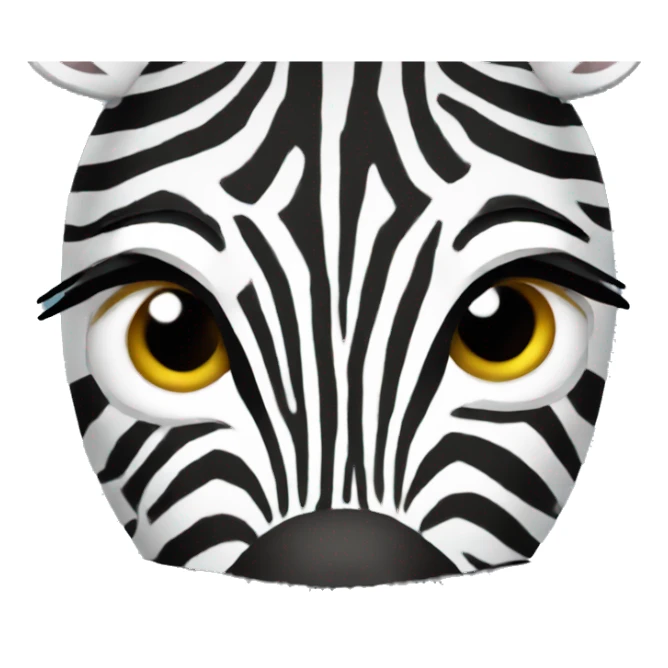 Zebra in the car sticker