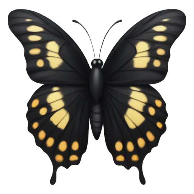 black butterfly  sticker
