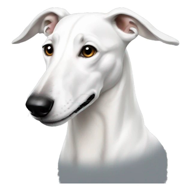White greyhound  sticker