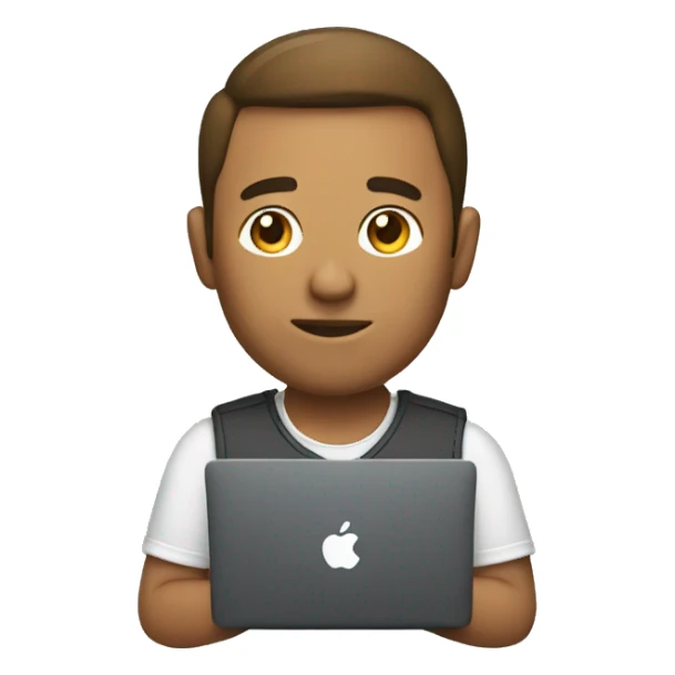 Developer using MacBook sticker