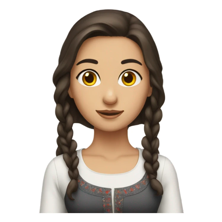brunette turkish girl sticker