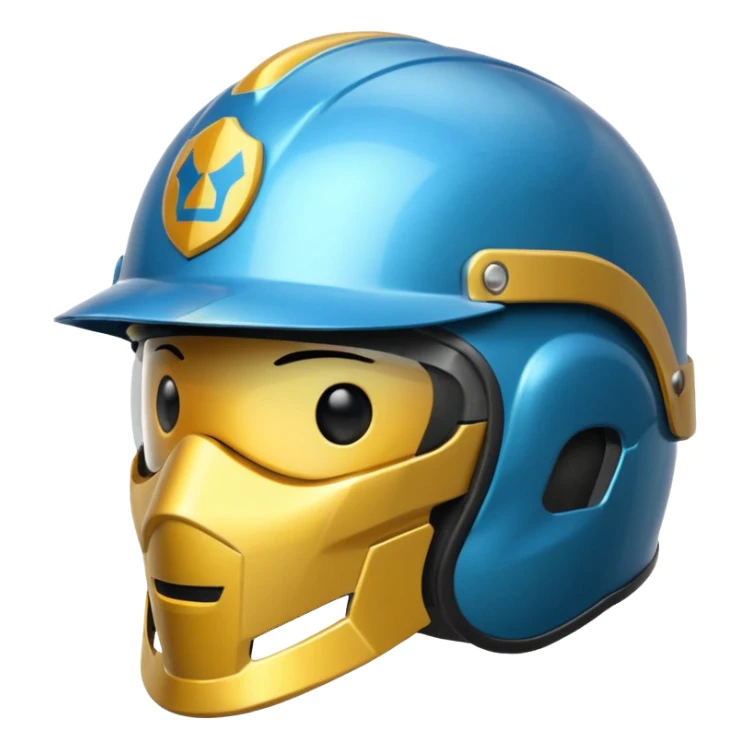  une casque avec un logo businness sticker