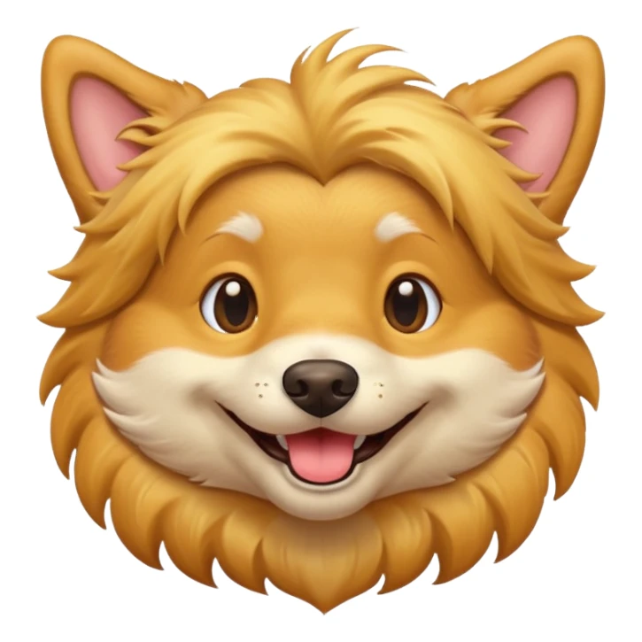 Śmiejący się pies sticker