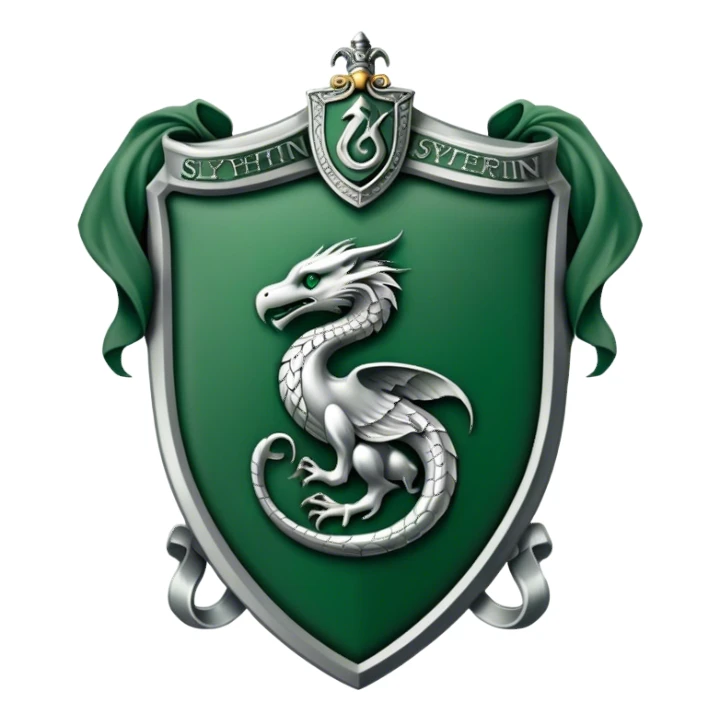 slytherin crest from Hogwarts sticker