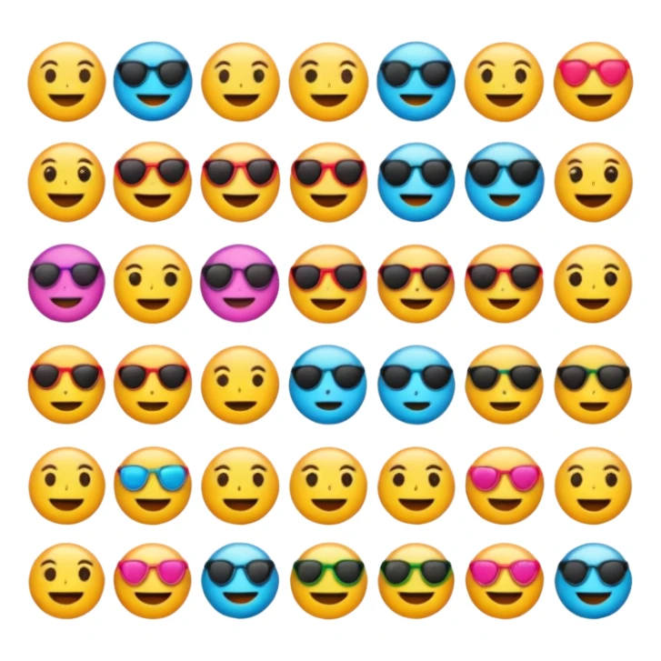 Emojis aesthetic sticker