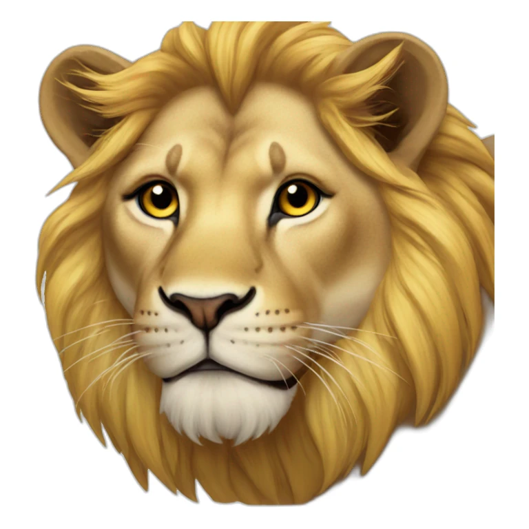 Lion sur lionne sticker