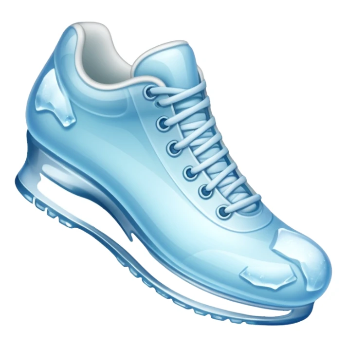 shoe made of ice sticker