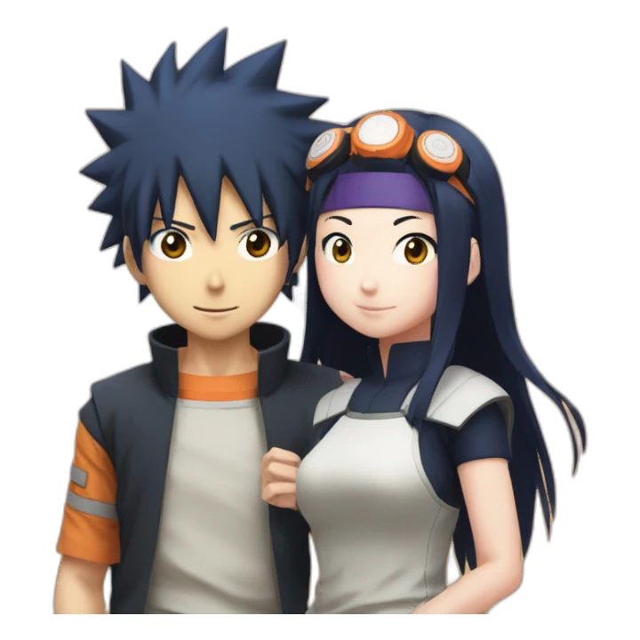 Naruto and hinata sticker