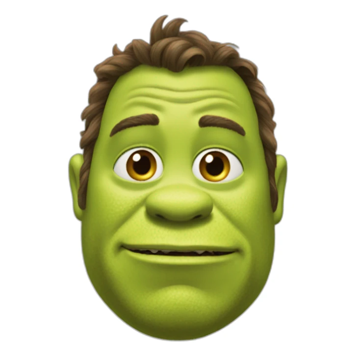 Shrek with too much chromosoms sticker