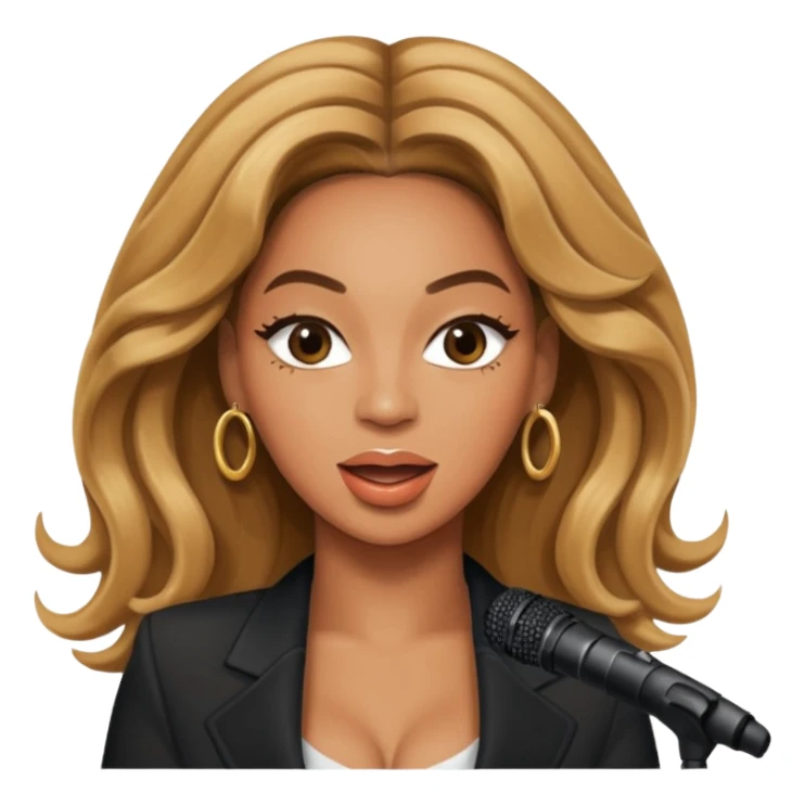  Beyonce singing sticker