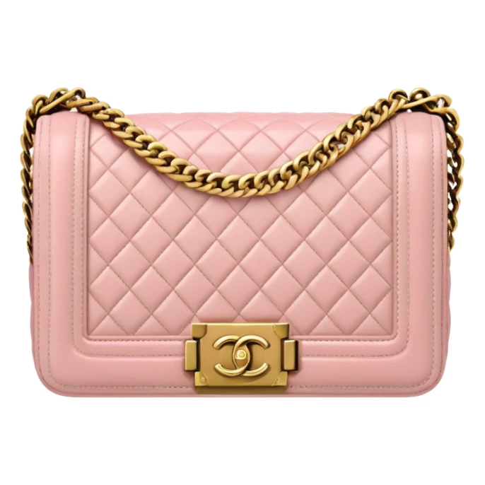 light pink chanel le boy bag sticker