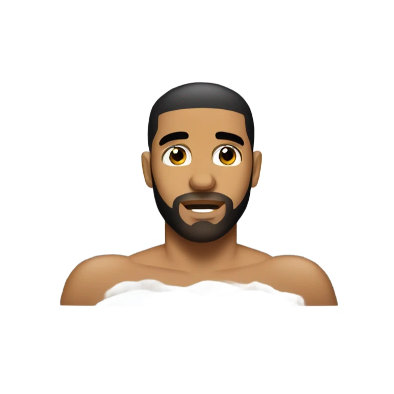 Drake in a hot tub sticker