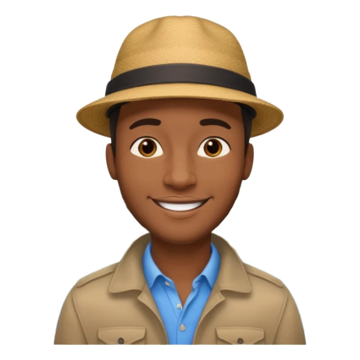 City Tour Guide black man  sticker