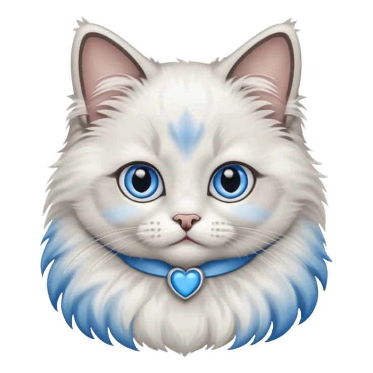 Baby ragdoll cat sticker