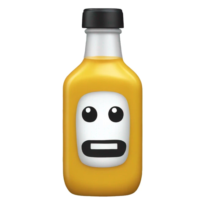 Mustard bottle  sticker