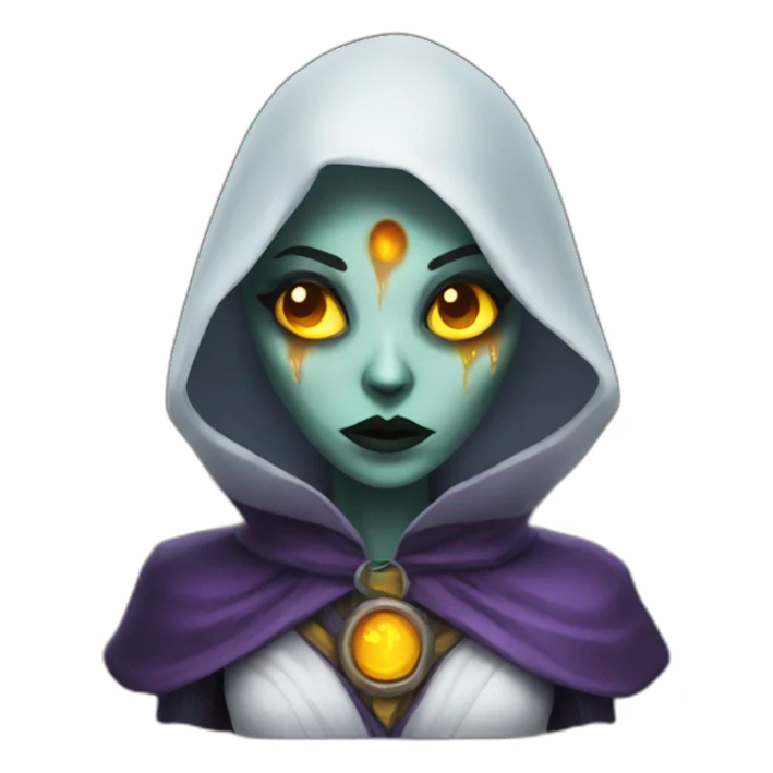 female undead warlock sticker