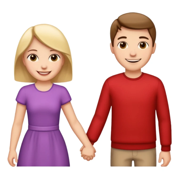 couple holding hands sticker