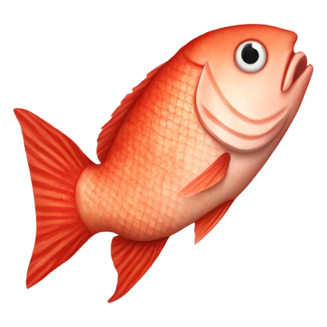 red fish fillet sticker