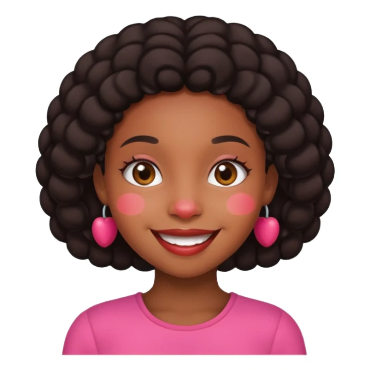 Black girl being flirty  sticker