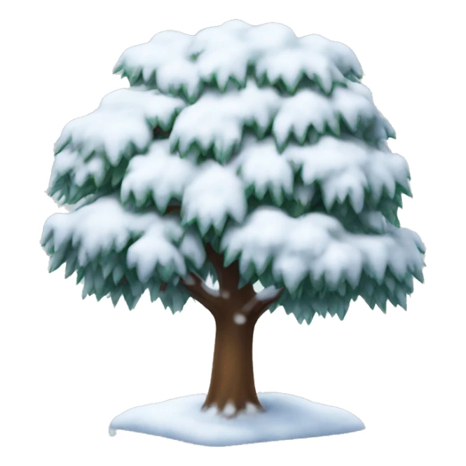 Snow tree sticker