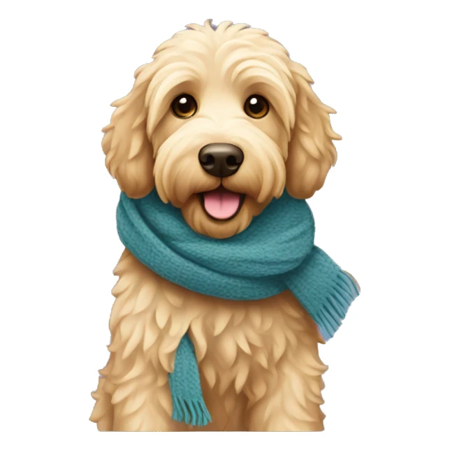labradoodle-in-the-scarf sticker