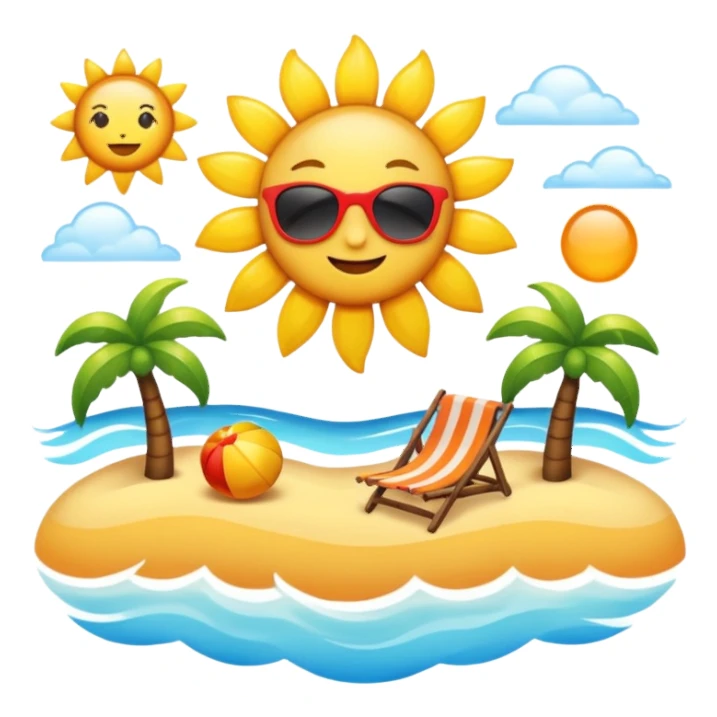 sunny day sticker