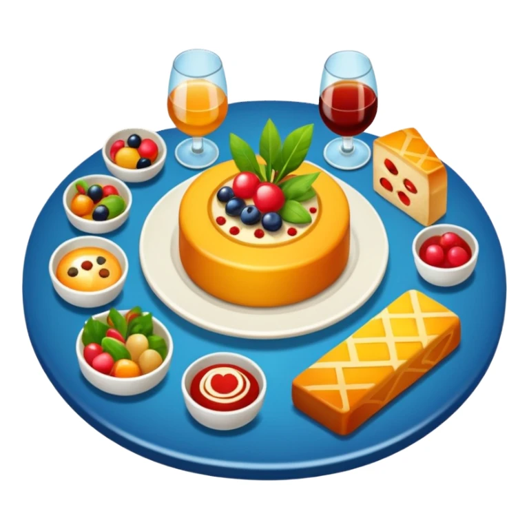 fancy fine dining food sticker