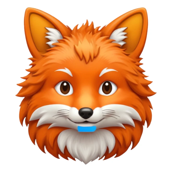 a fox emoji sticker