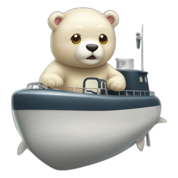 Oso bimbo con submarinos sticker