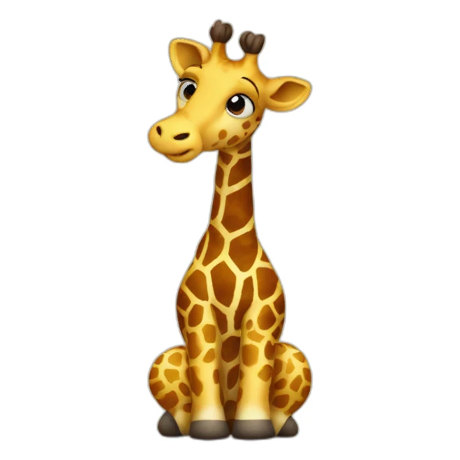 Giraffe read the bible sticker