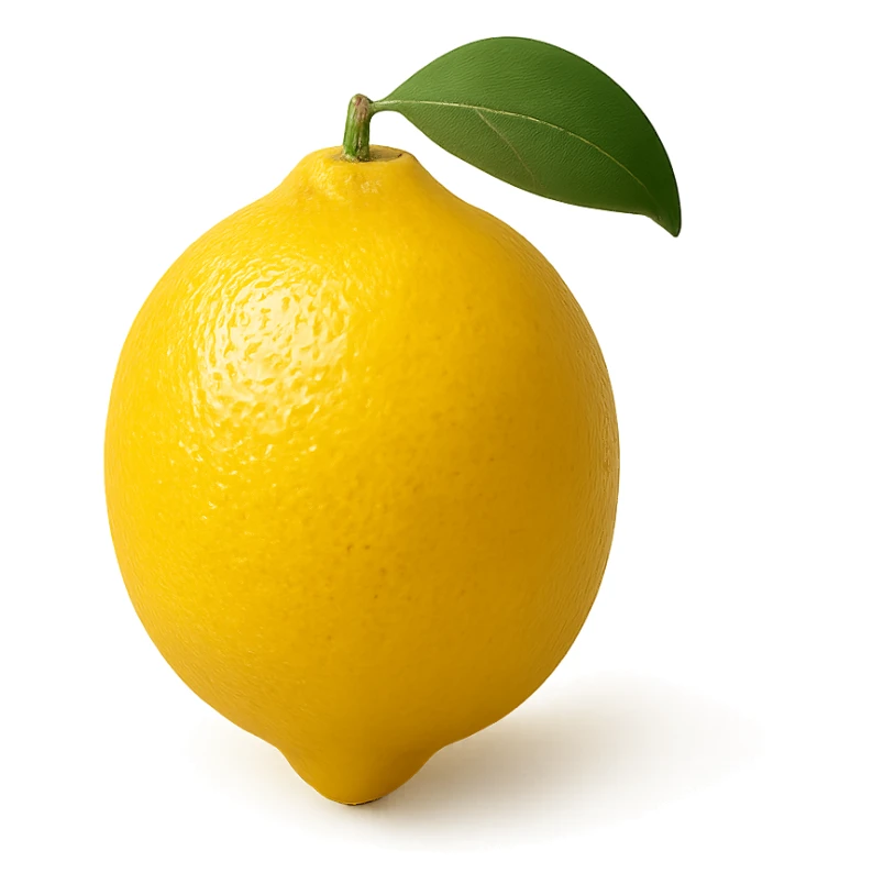 yellow lemon sticker