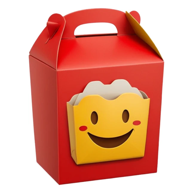 happy meal box sticker