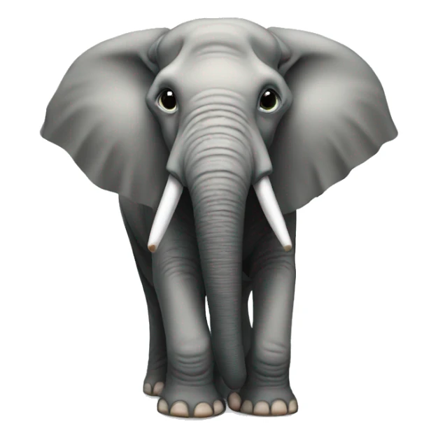 elephant hiding sticker