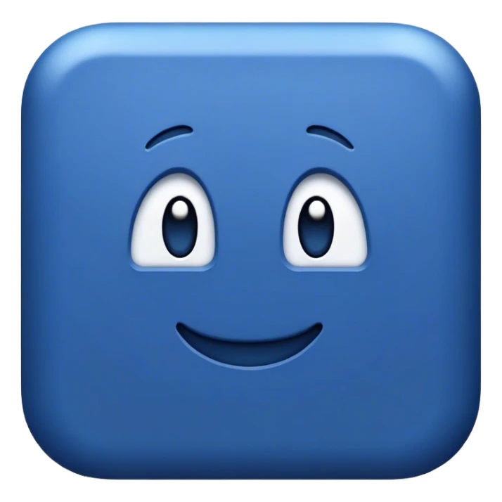 dark blue like button sticker