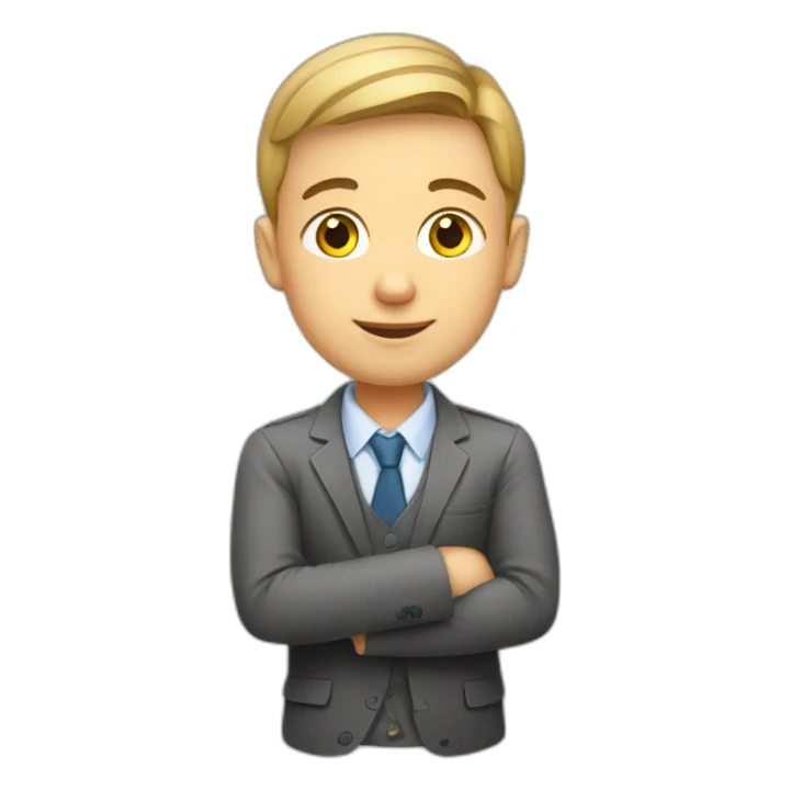 A smart, attentive Ukrainian student sticker