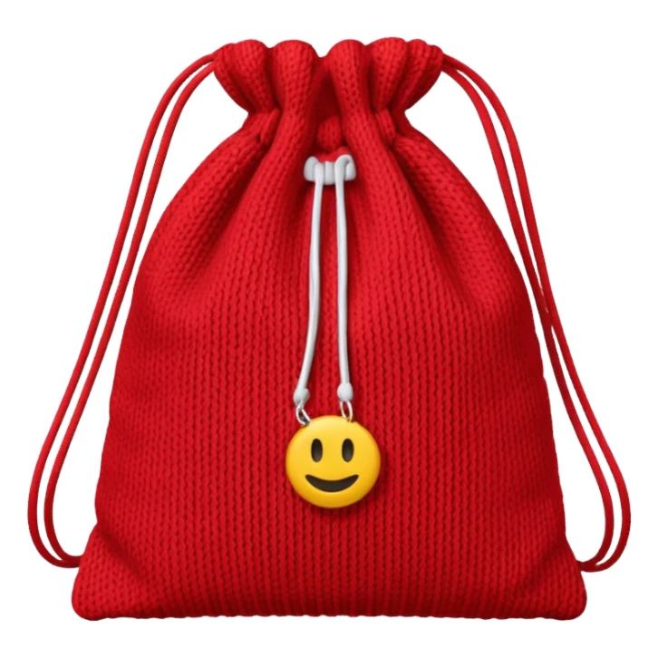 red Knitted Bag sticker