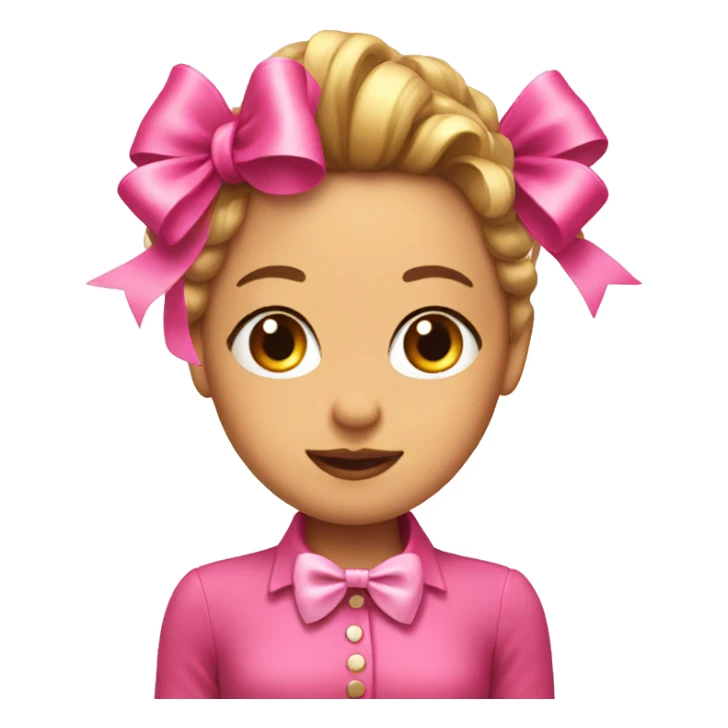 Pink bow coquette sticker