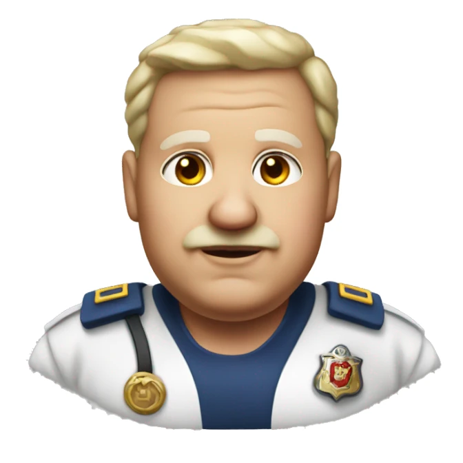 Old fat short white Roman  EMT  sticker